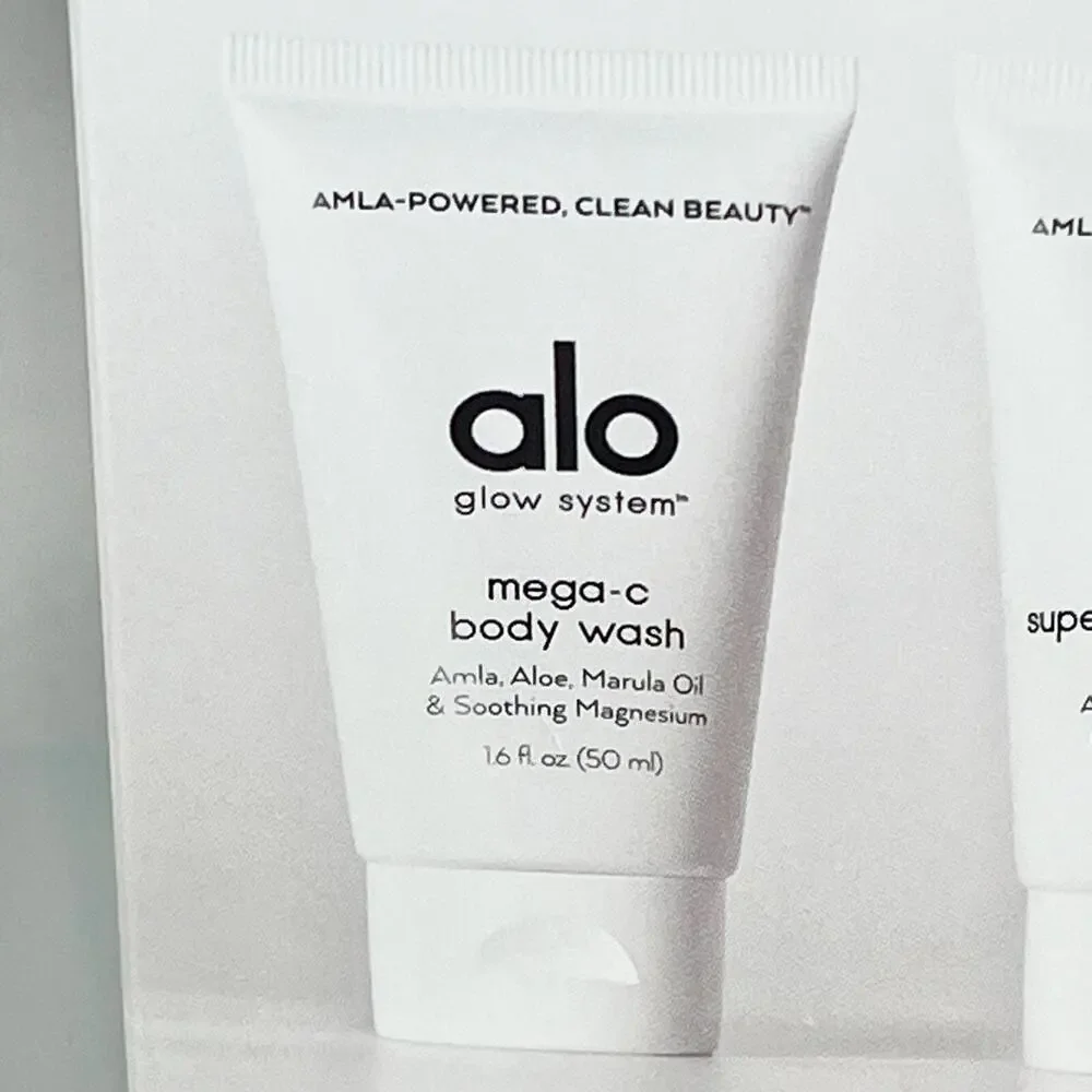 Alo Yoga Bestseller Body Duo Mega-C Body Wash Superfruit Body Lotion Travel 2x 1